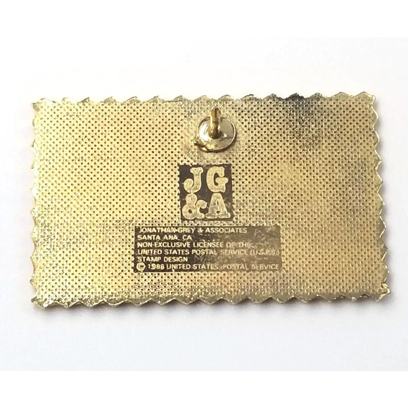 VTG 1988 USPS 1931 Cord Classic Car 25 Cent USA Stamp Enamel Pin Jonathan Grey - Picture 4 of 4